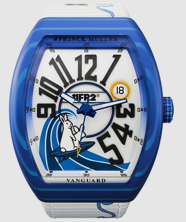 Review Franck Muller Vanguard Beach Limited Edition Replica Watch for Sale Cheap Price V 41 SC DT BEACH FR2 BU BL GF BLC NR (BLC)